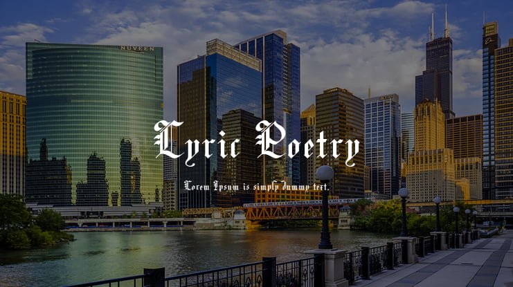 Lyric Poetry Font