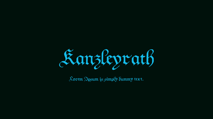 Kanzleyrath Font