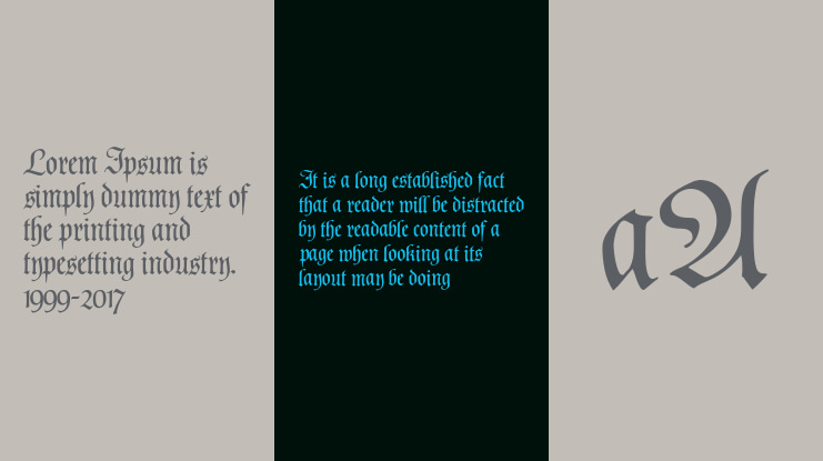 Poppl Fraktur CAT Font