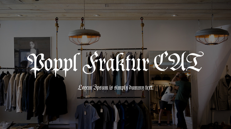 Poppl Fraktur CAT Font