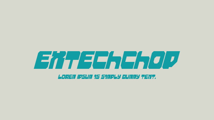 Extechchop Font Family