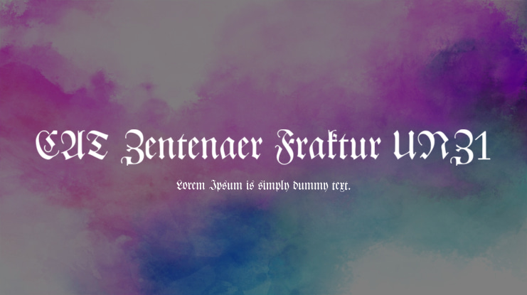 CAT Zentenaer Fraktur UNZ1 Font