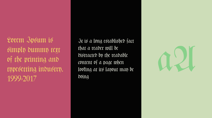 CAT Zentenaer Fraktur UNZ1 Font