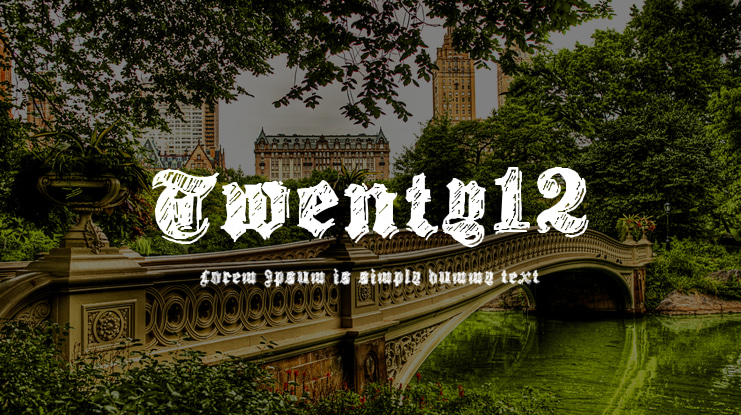 Twenty12 Font