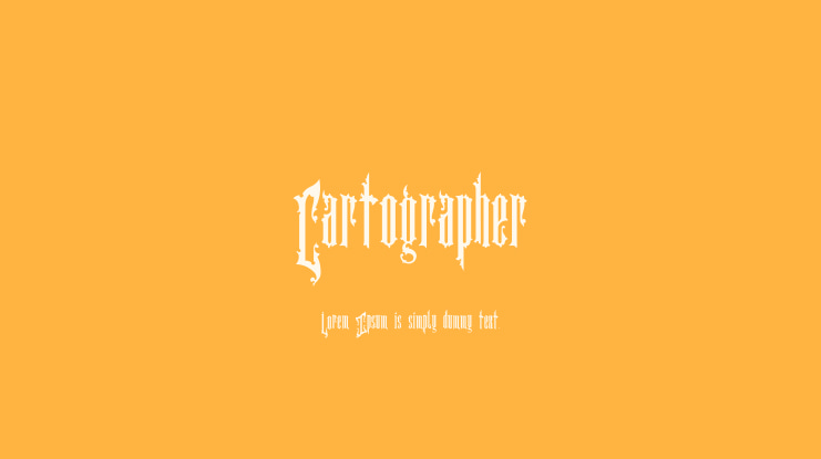 Cartographer Font