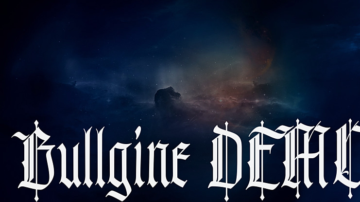 Bullgine DEMO Font