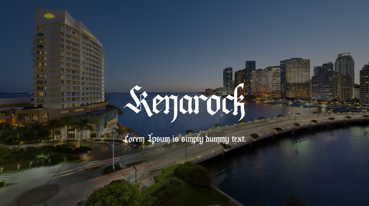 Kenarock Font
