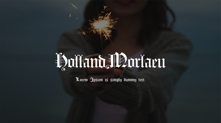 HollandMorlaeu Font