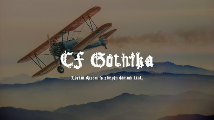 CF Gothika Font