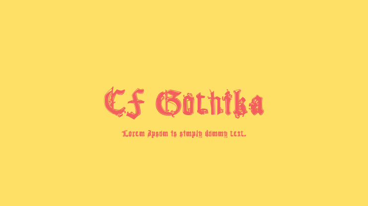 CF Gothika Font