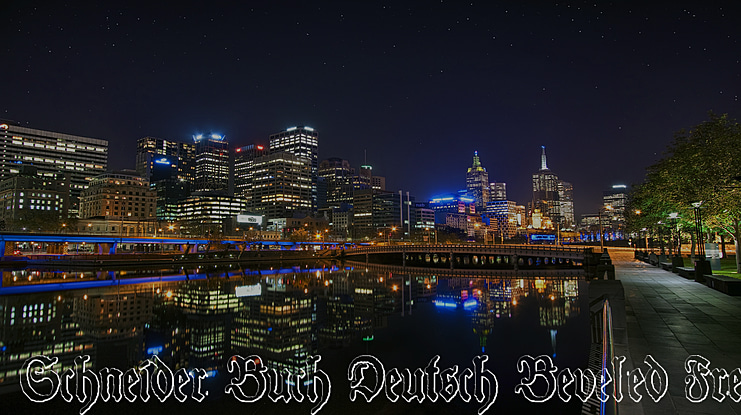 Schneider Buch Deutsch Beveled Free Font Family