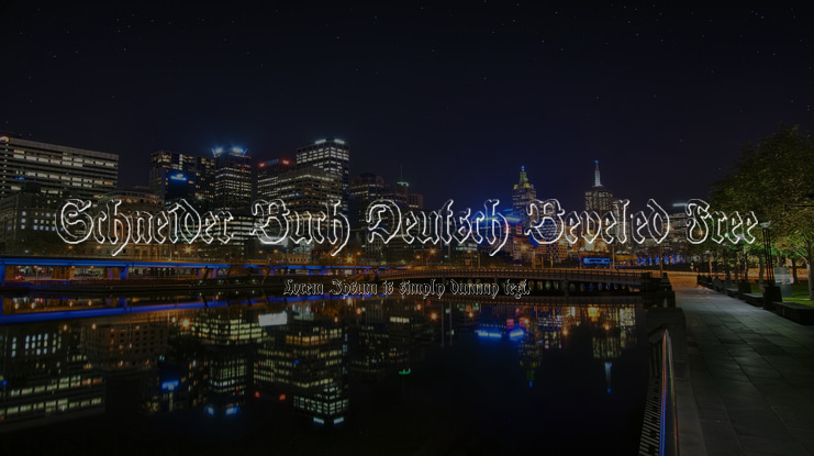 Schneider Buch Deutsch Beveled Free Font Family