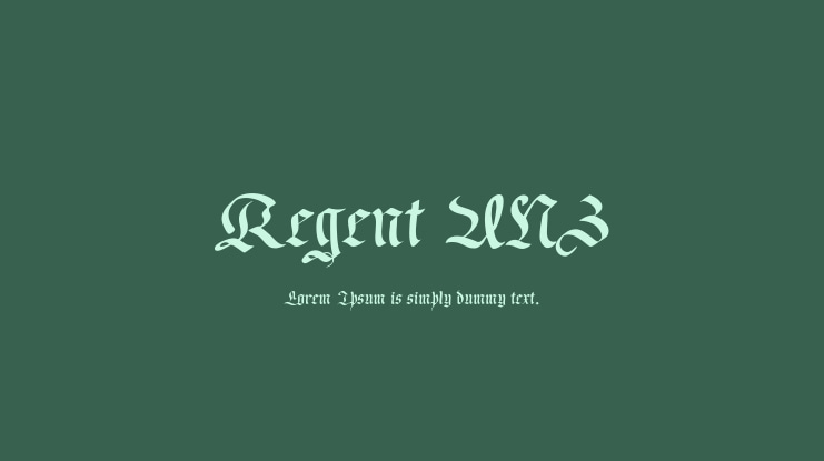 Regent UNZ Font