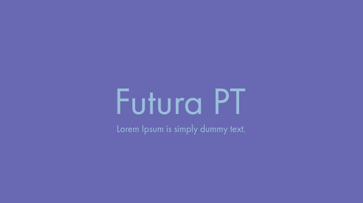 Futura PT Font Family