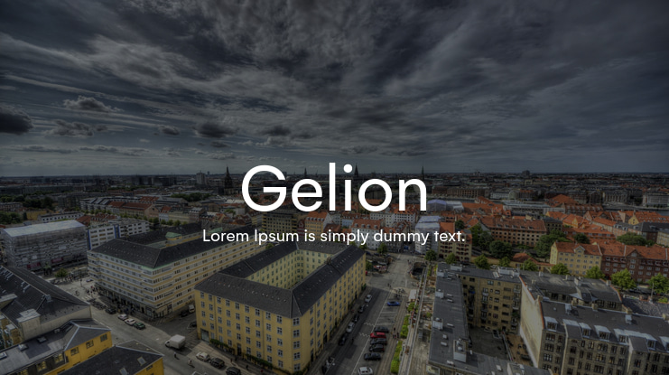 Gelion Font Family