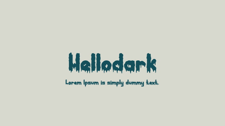 Hellodark Font Family
