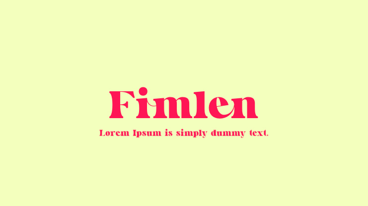 Fimlen Font