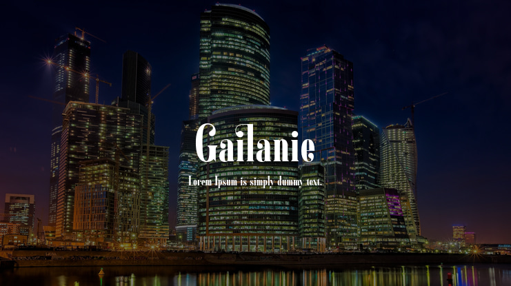 Gailanie Font