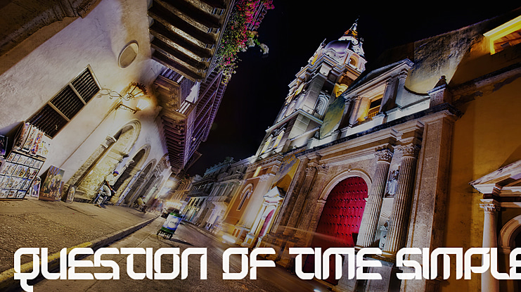 Question of Time Font Family