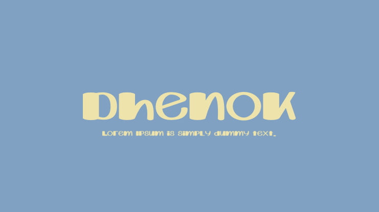 Dhenok Font Family