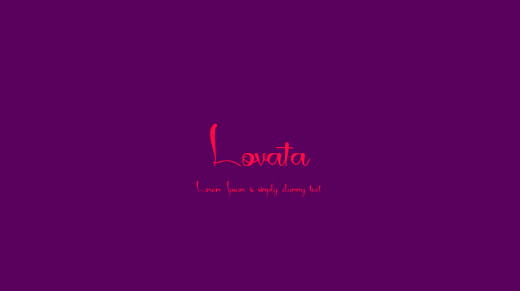 Lovata Font