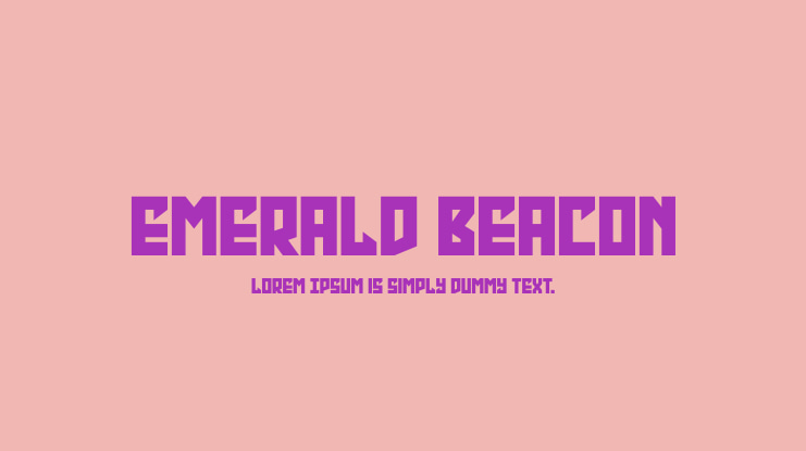 Emerald Beacon Font Family