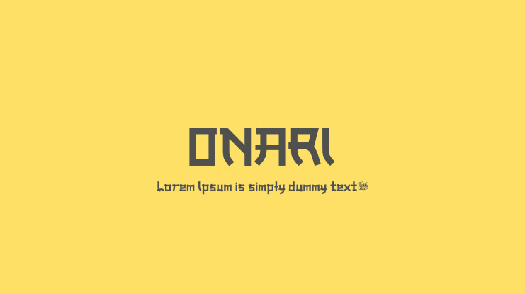 ONARI Font