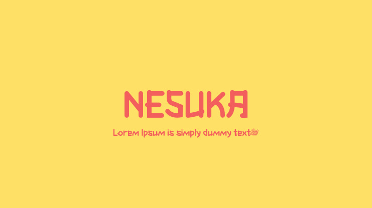 NESUKA Font