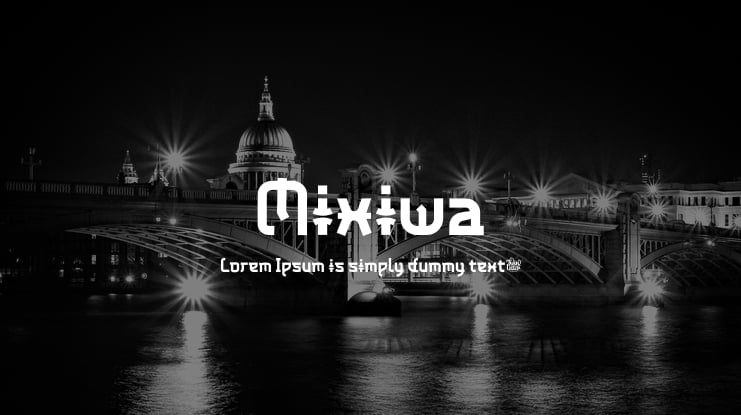 Mixiwa Font