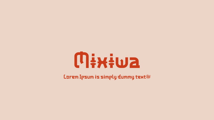 Mixiwa Font
