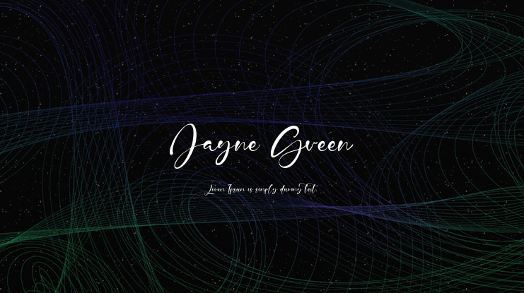 Jayne Green Font Family