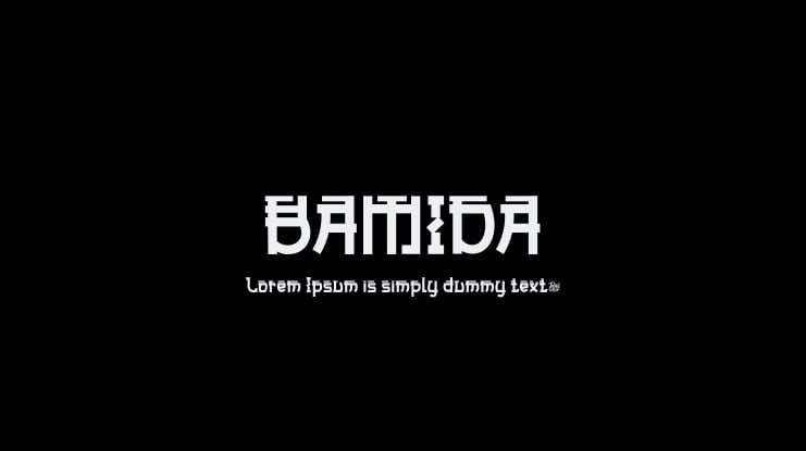 BAMIDA Font