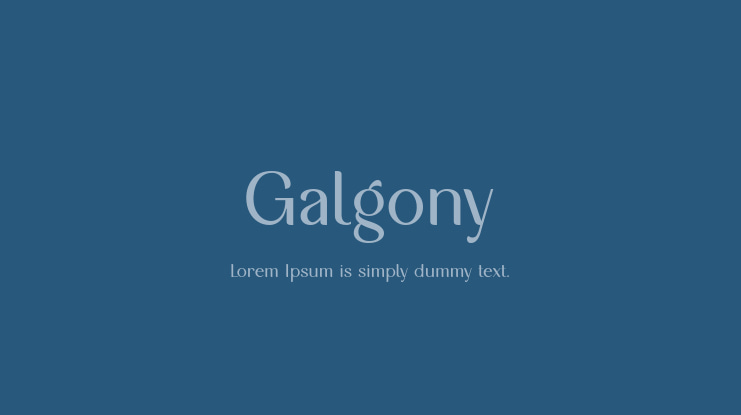 Galgony Font