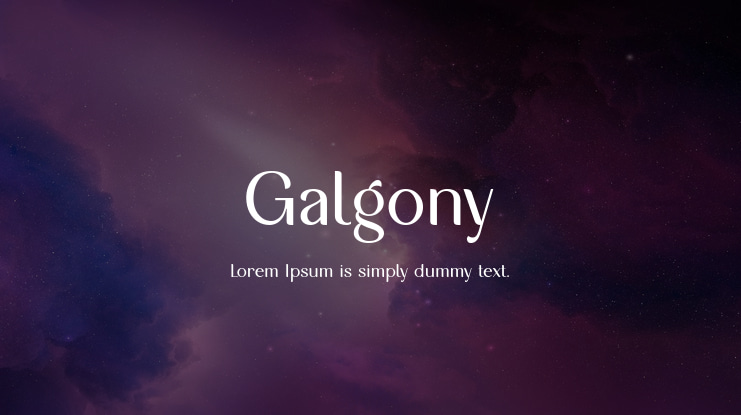 Galgony Font