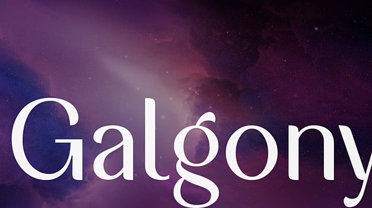 Galgony Font