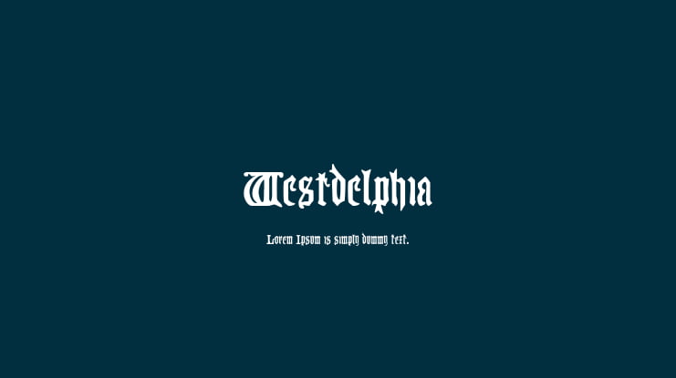 Westdelphia Font Family