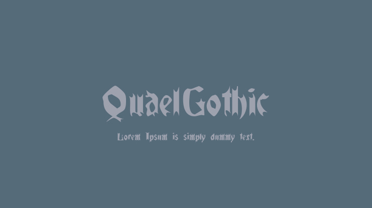 QuaelGothic Font Family