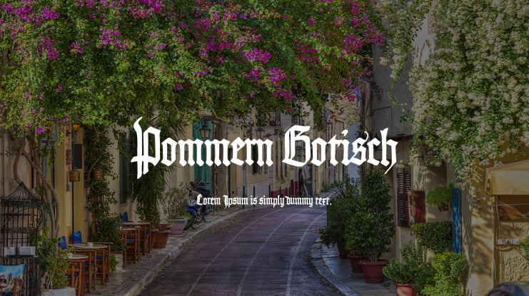 Pommern Gotisch Font