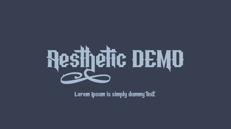 Aesthetic DEMO Font