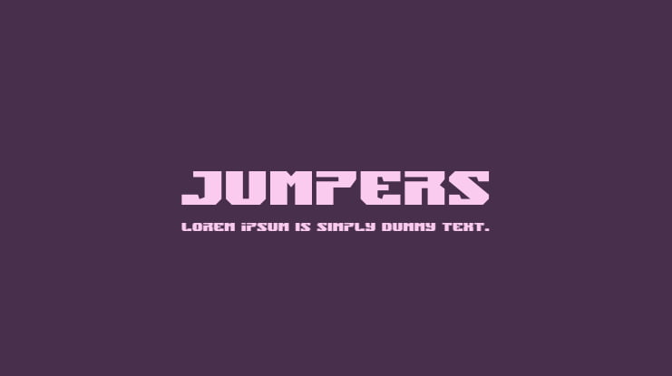 Jumpers Font Family