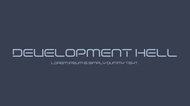 Development Hell Font