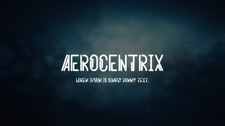 Aerocentrix Font