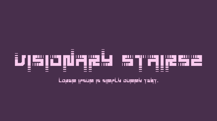 Visionary Stairs2 Font Family