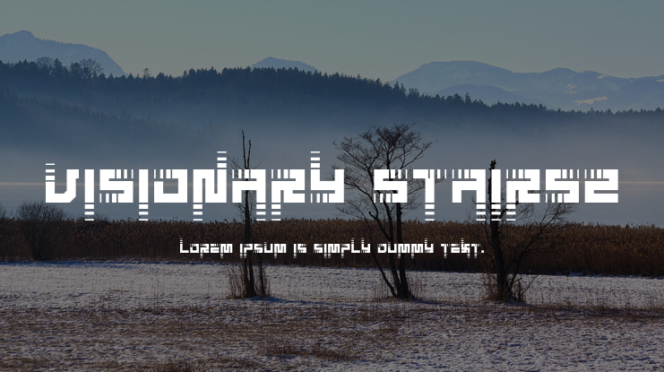 Visionary Stairs2 Font Family