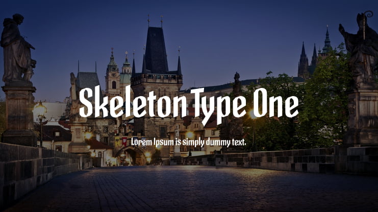 Skeleton Type One Font Family