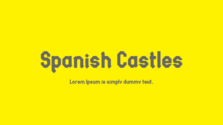 Spanish Castles Font