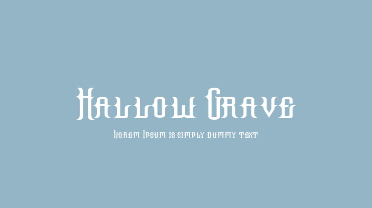 Hallow Grave Font