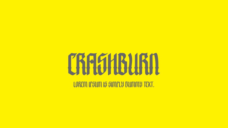 Crashburn Font