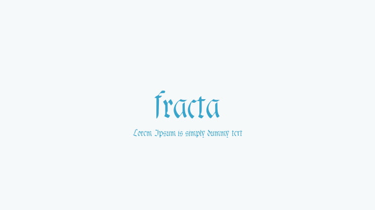 fracta Font Family