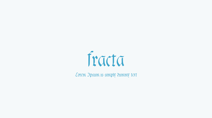 fracta Font Family